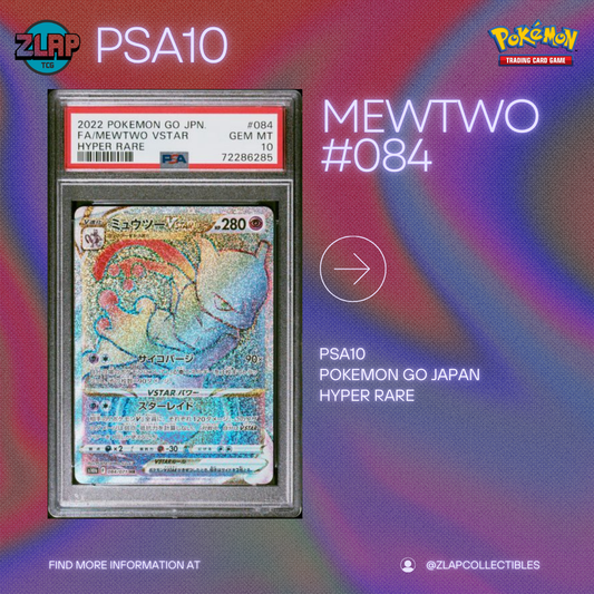 PSA10 Pokemon Card Mewtwo Vstar #084 Pokemon Go Japan