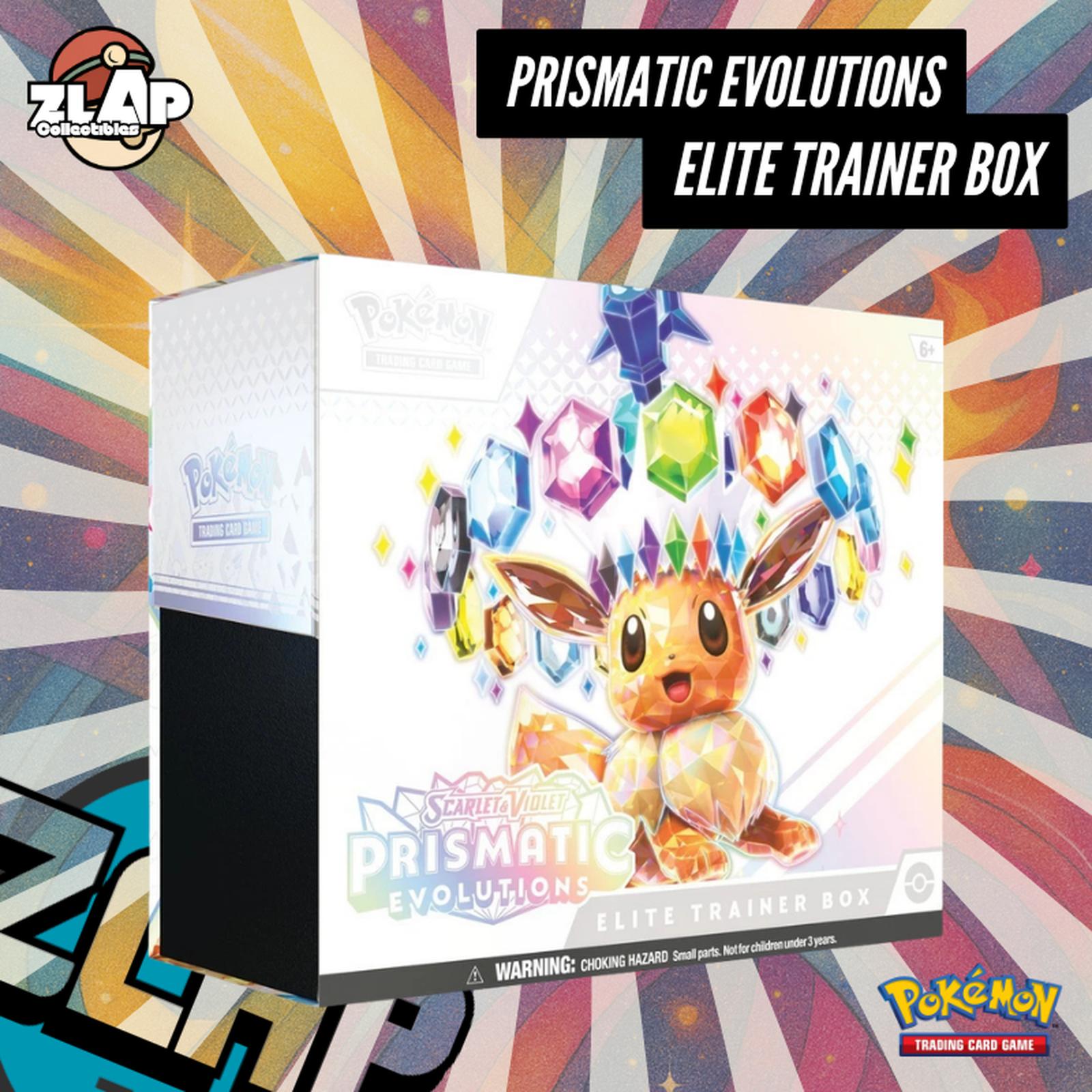 Pokemon Prismatic Evolutions Elite Trainer Box English Sealed - ETB English Pokemon Trading Card Game