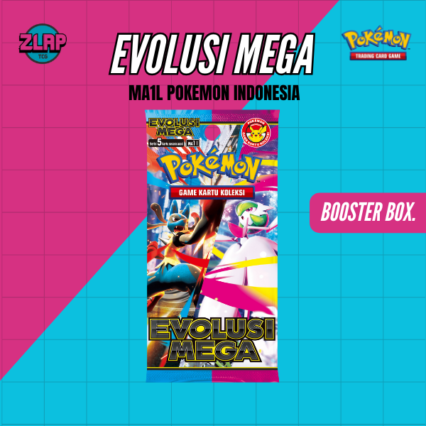 [PRE-ORDER] Pokemon Evolusi Mega Ex Booster Box Set 10 Pak PLUS (Set Kolektor) M1L  Pokemon Indonesia