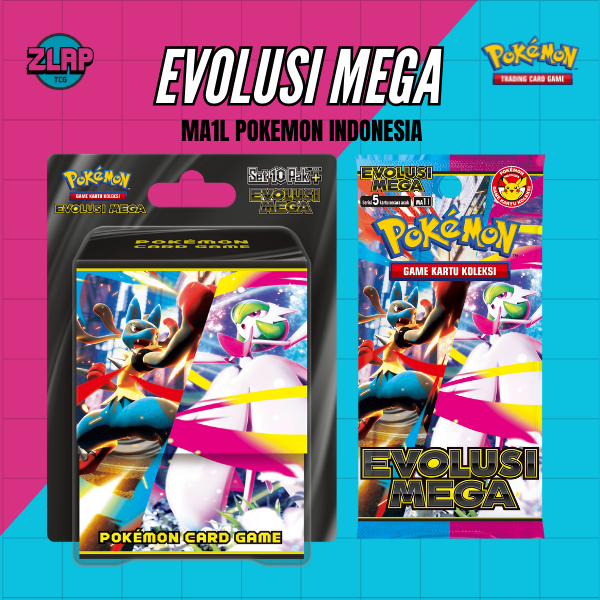 [PRE-ORDER] Pokemon Evolusi Mega Ex Booster Box Set 10 Pak PLUS (Set Kolektor) M1L  Pokemon Indonesia