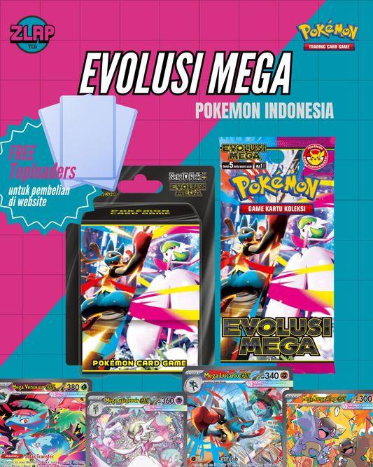 [PRE-ORDER] Pokemon Evolusi Mega Ex Booster Box Set 10 Pak PLUS (Set Kolektor) M1L  Pokemon Indonesia